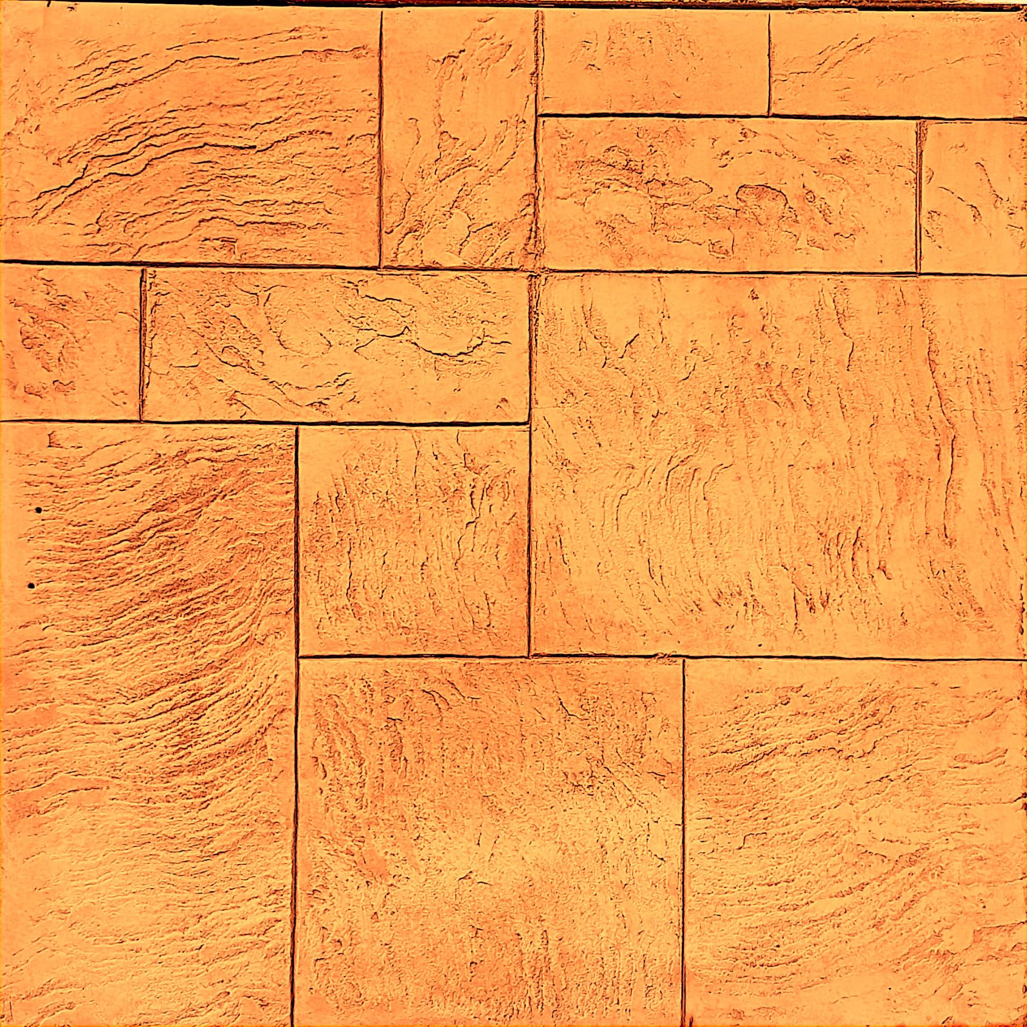 Molde para hormigón impreso Plantilla Textura Silleria Sedona 60x60 cm- Moldes Hormigon Impreso estampado Tematización (KIT 2 SEMIRIGIDOS + 1 FLEXIBLE)