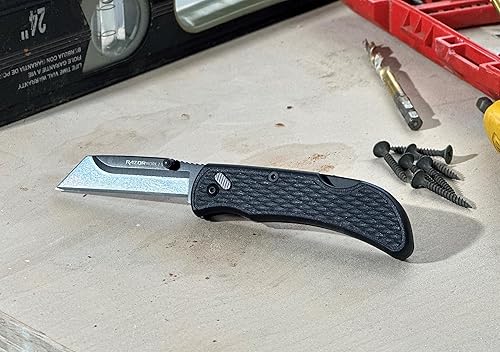 Miniatura 3 de OUTDOOR EDGE 2.5" RAZOR-WORK - Cuchillo plegable de utilidad con hoja reemplazable RazorSafe (Negro, 2 hojas)