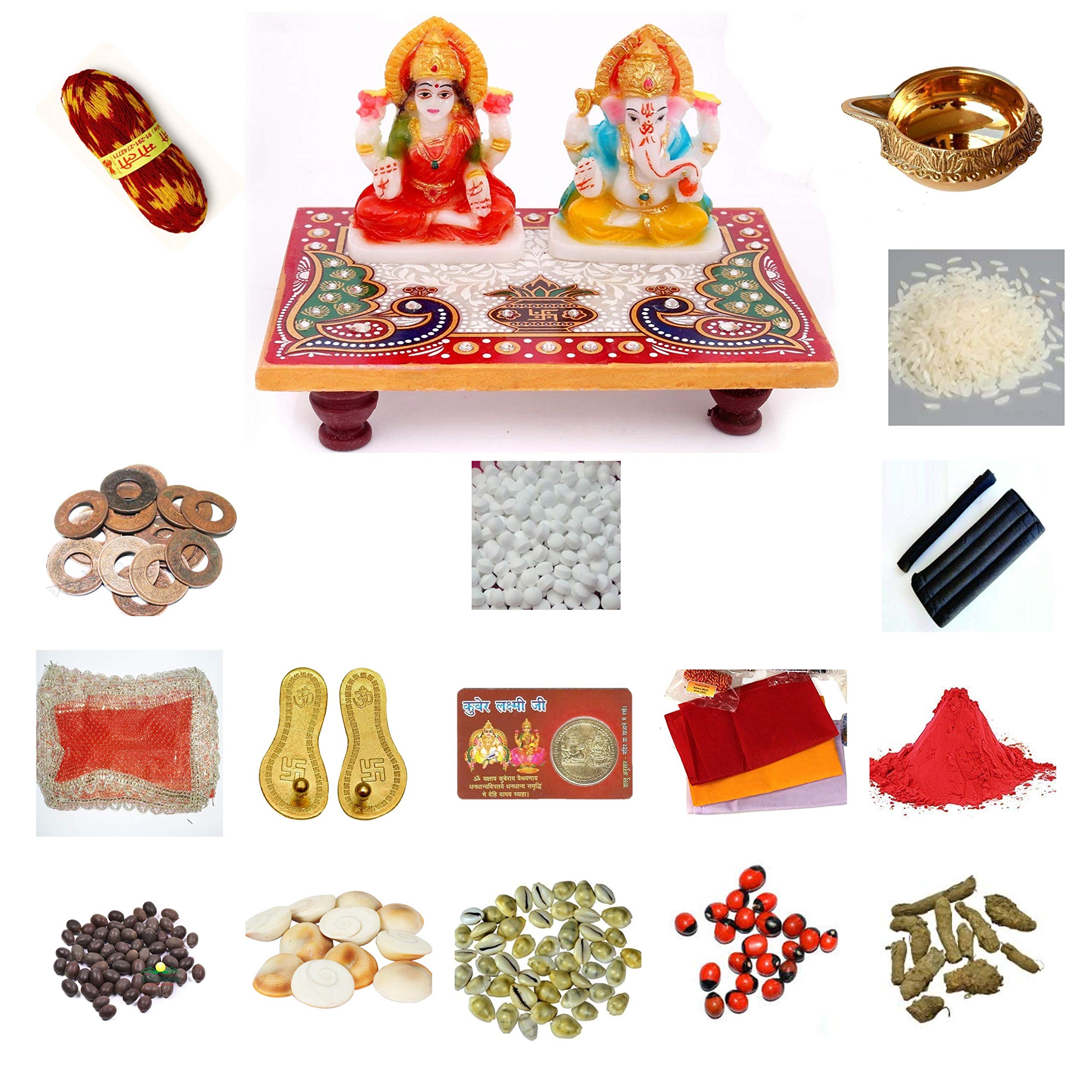 Buy Himshikhar Green World Pooja Samagri Diwali Pooja Kit samagri