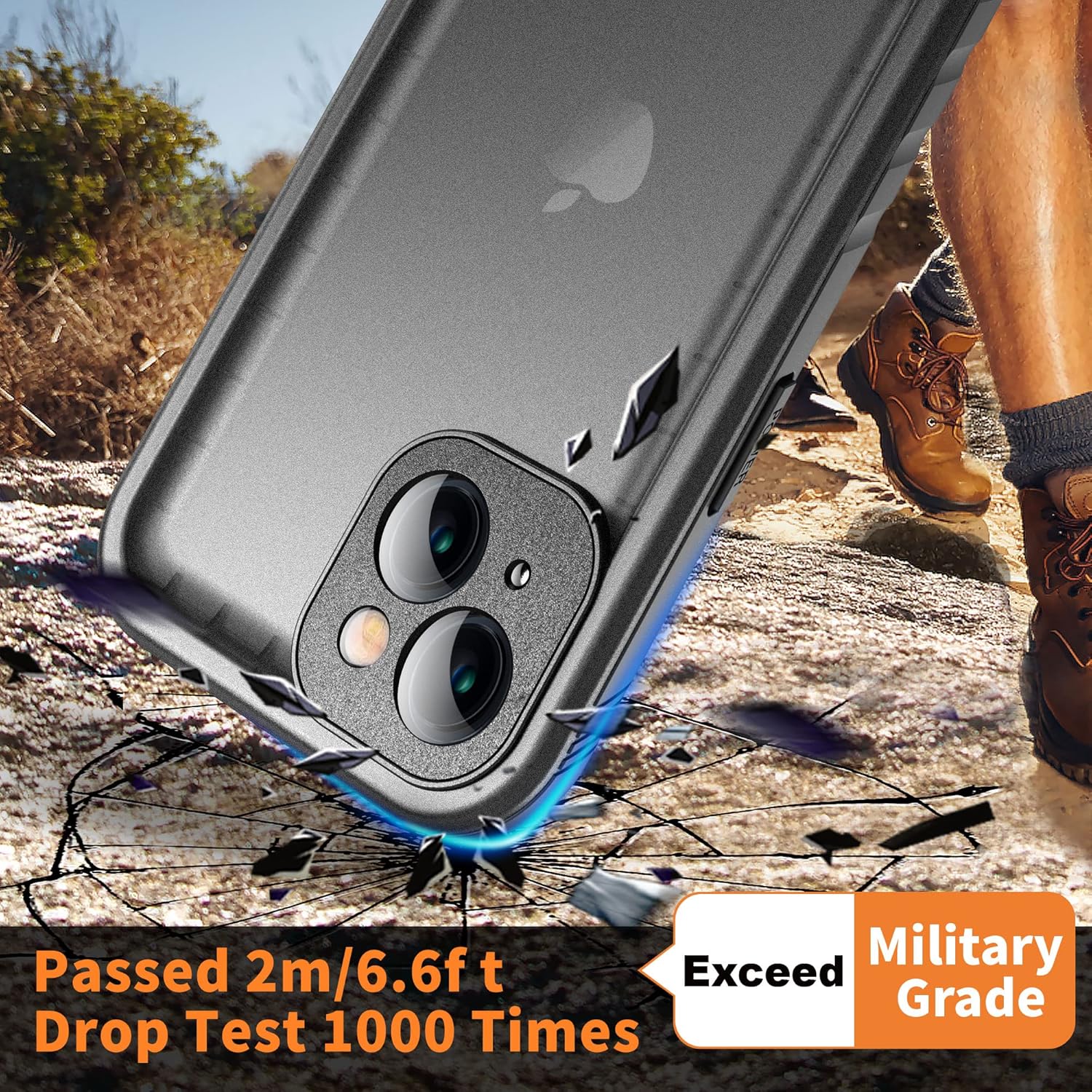 Cozycase for iPhone 13 Waterproof Shockproof Case with Screen/Camera Protector - Image 5