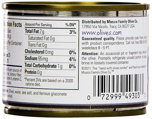 Miniatura 7 de Pearls Aceitunas negras maduras en rodajas, (1) lata de 2.25 onzas