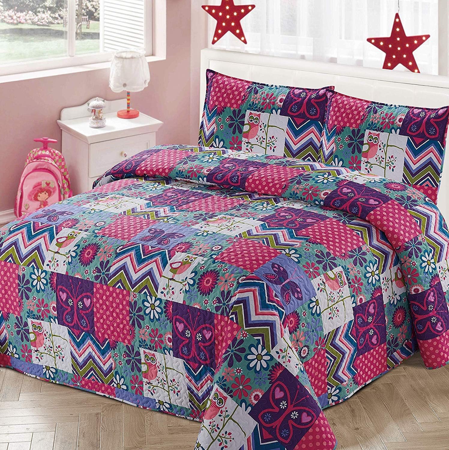 girls patchwork bedding