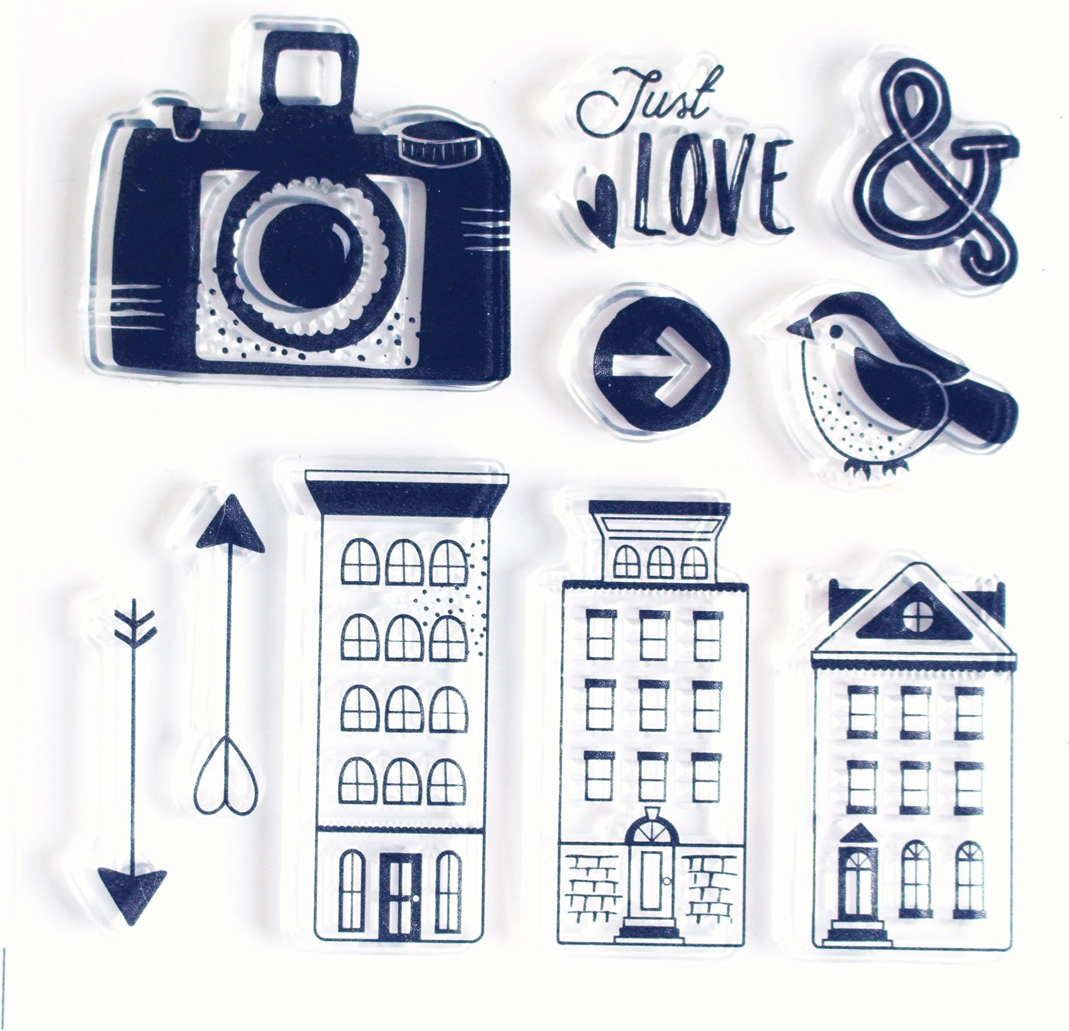 Camera Sentiments Silicone Clear Rubber stamp for Card Making Decoration and Scrapbooking