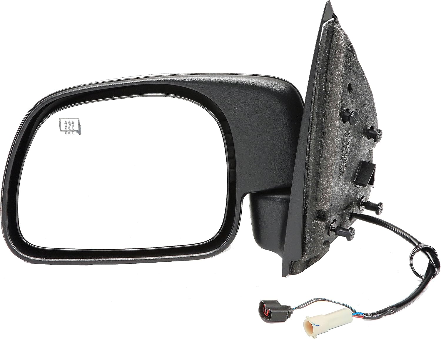 Dorman 955-1584 Driver Side Power Door Mirror - Heated / Folding Compatible with Select Ford Models, Black