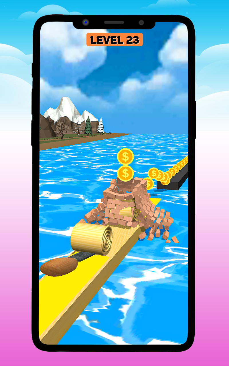 Wood Spiral Roll Wood Carving Spiral Rolling Rush 3D Wood Turning