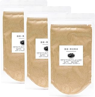 自然健康社 北海道産･黒豆粉末 100g×3個 チャック付き袋入り