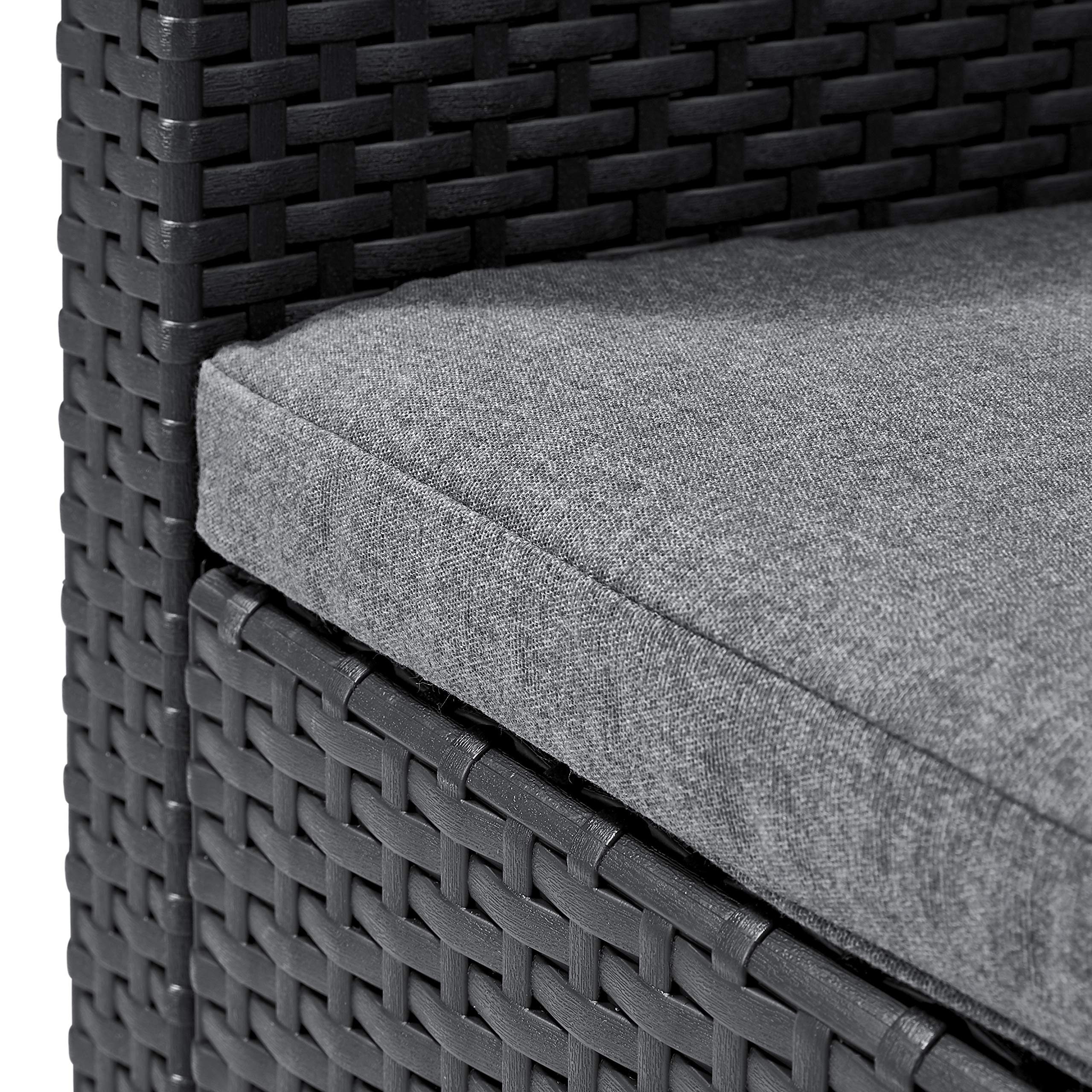 Koll Living Lounge Sets - Verschiedene Ausführungen - hochwertige Sitzgruppe für den Garten - höchster Sitzkomfort durch ergonomische Rückenlehnen (2er Sofa, 2X Sessel & Tisch)