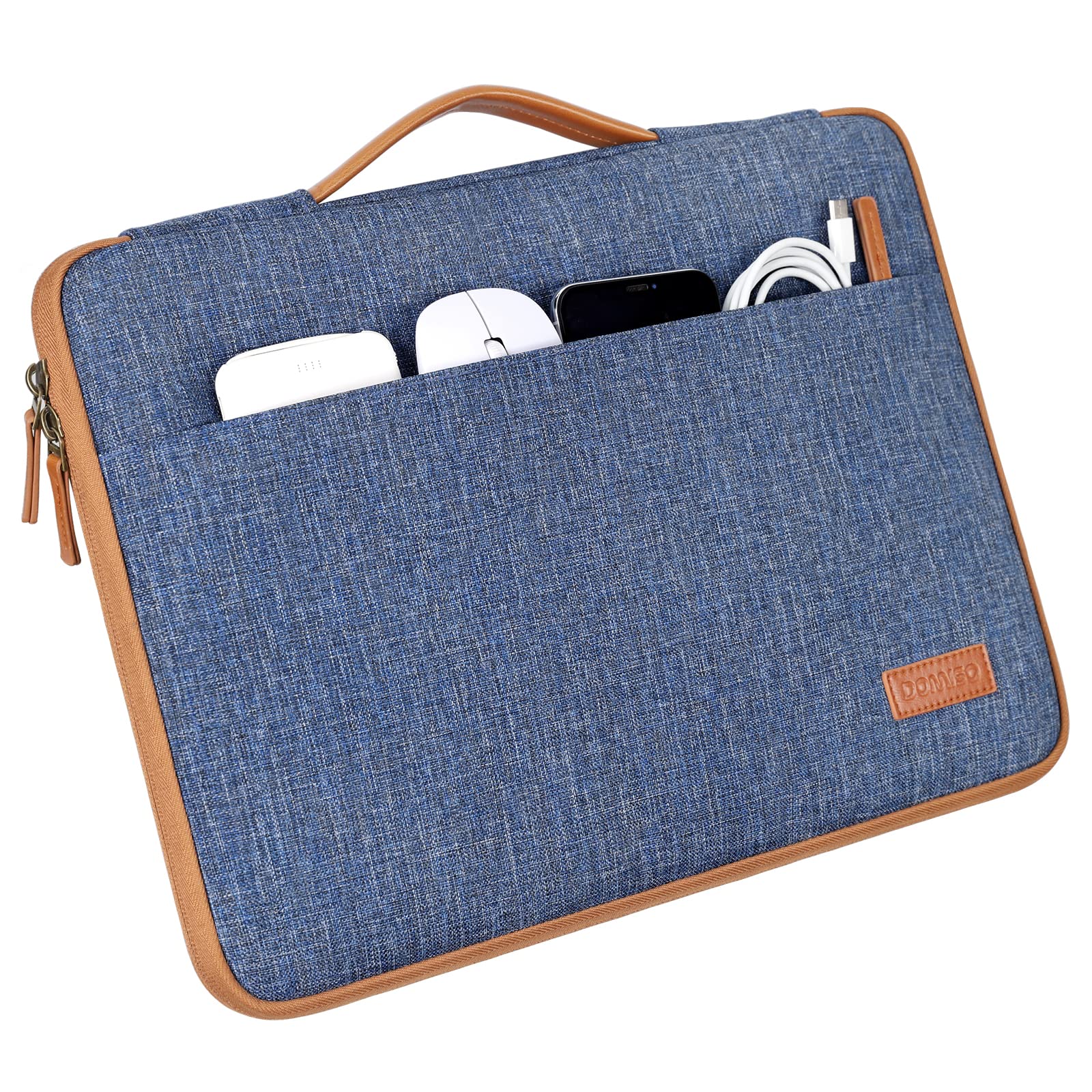 DOMISO 16 Pollici Custodia Borsa per Computer Portatile PC Protettiva Laptop Sleeve per 16" dell/HP Pavilion Envy/ThinkPad IdeaPad/ASUS Vivobook,Blu