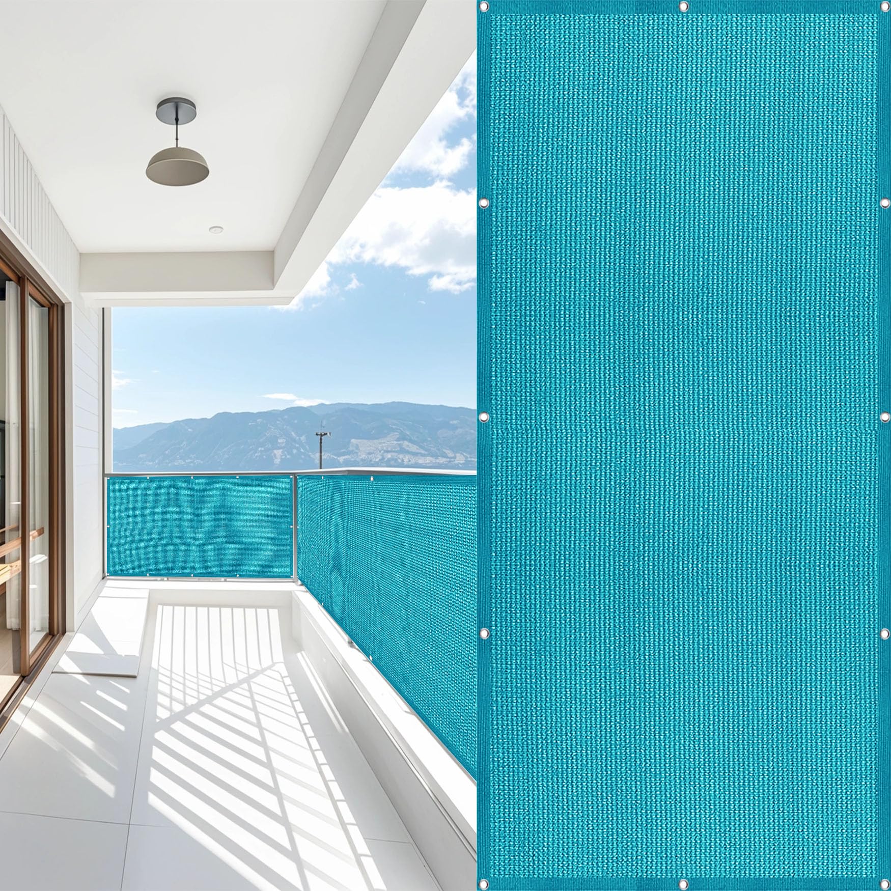 Brise-vue de balcon opaque contre le vis-à-vis de la terrasse