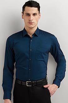 Men's Everyday Solid Slim Fit Full Sleeve Formal Shirt | Cotton-Rich