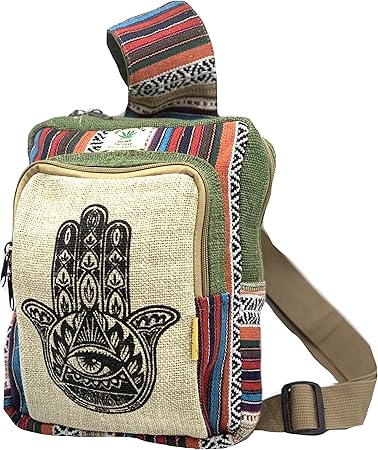 hemp sling backpack