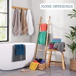 4 Piece Bath Towel Set - 100% Cotton, Ultra Soft, Quick Dry, Highly Absorbent Premium Spa Quality Bath Towel Set - Allure (28 inch x 54 inch)