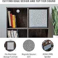 Vista 2 de Crosley CR3111A-BK Cadence Cube - Altavoz Bluetooth, color negro