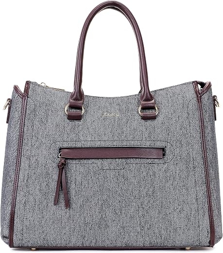EXOTIC Elara Structured Tote Handbag for Women | Spacious Work &amp; Laptop Purse