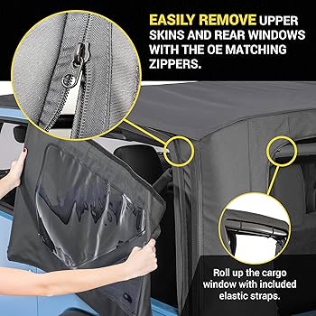 トップス . Jeep Soft Top Replacement TACTIK Fabric Only Replacement