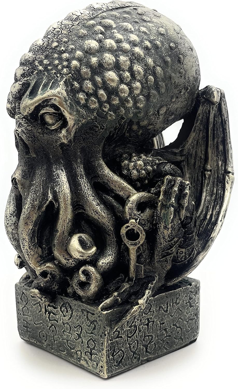 RUSTIX Cthulhu Statue – Nautical Lovecraftian Decor, Eldritch Horror Figurine, Octopus Sculpture, High Priest Kraken Mythos for Gothic and Steampunk Décor Collectors