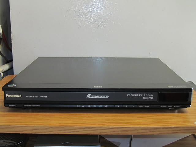 Panasonic DVD-F65K Super Slim 5-Disc DVD Player Black