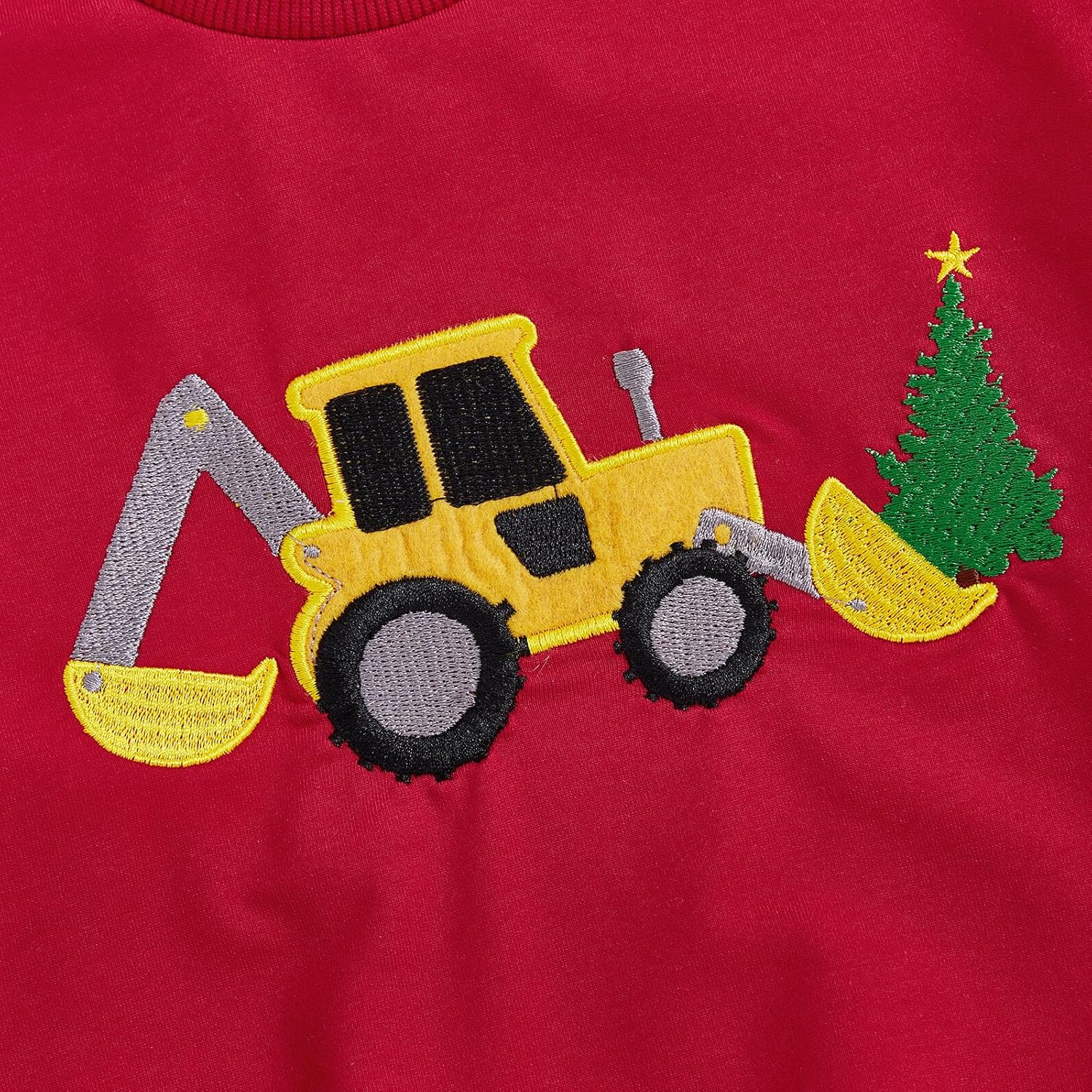 Little Kid Boy Christmas Outfit Long Sleeve Crewneck Sweatshirt Plaid Pants Fall Winer Toddler Baby Christmas Clothes - Image 3