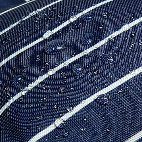 Miniatura 8 de Classic Accessories 62-286-015501-EC - Cojín para silla de patio, azul marino clásico, rayas, 21 pulgadas de ancho x 19 pulgadas de profundidad