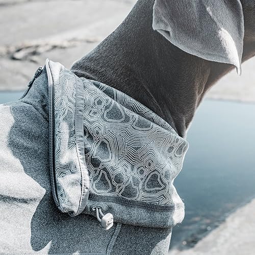 Miniatura 3 de Hurtta Calentador Corporal para Perro, Traje de Recuperación, Gris Carbón, 24M