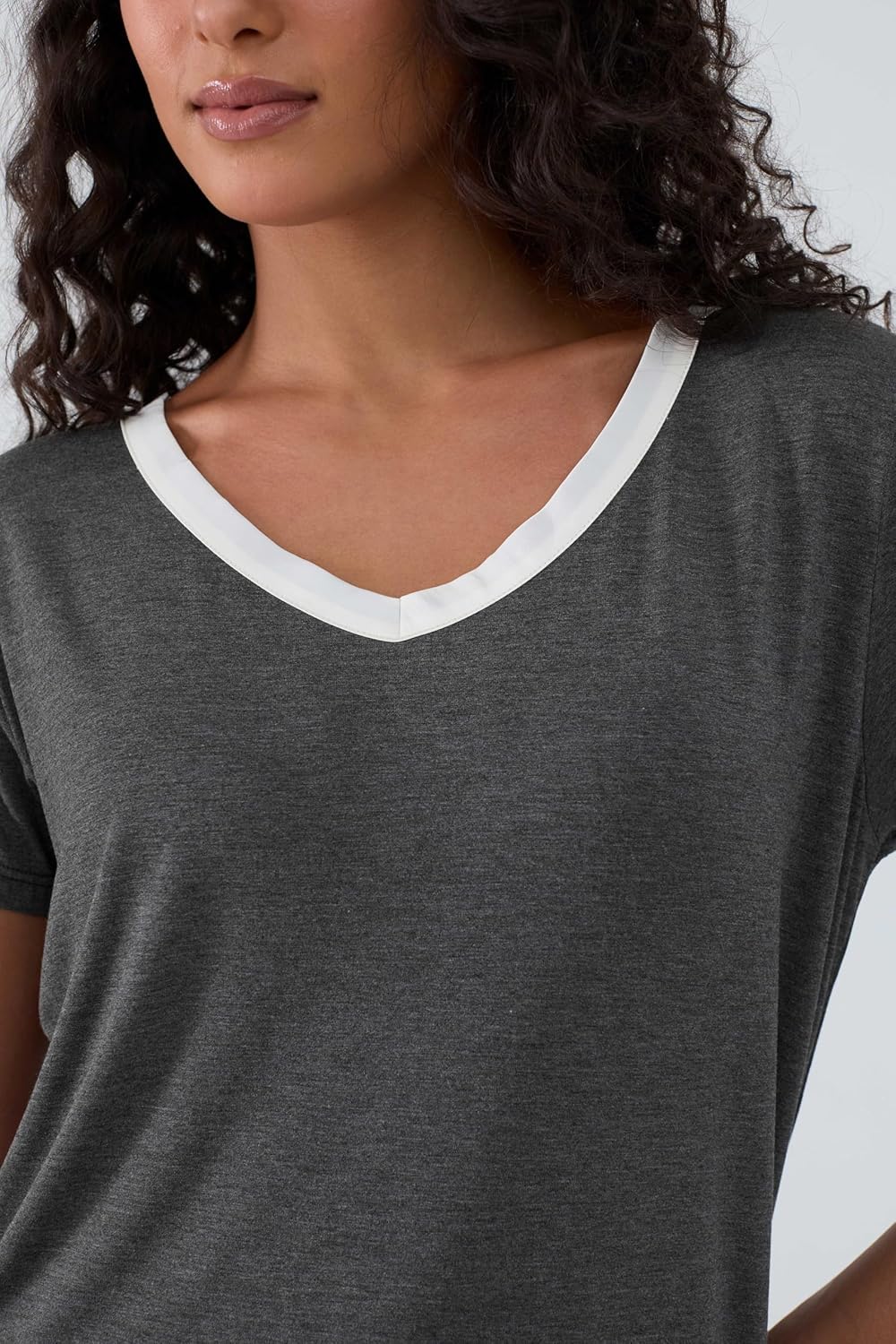 Joyaria Womens Short Sleeve Pajamas bamboo viscose Pj Shorts Set Soft Lightweight Cooling Sleepwear - Image 2