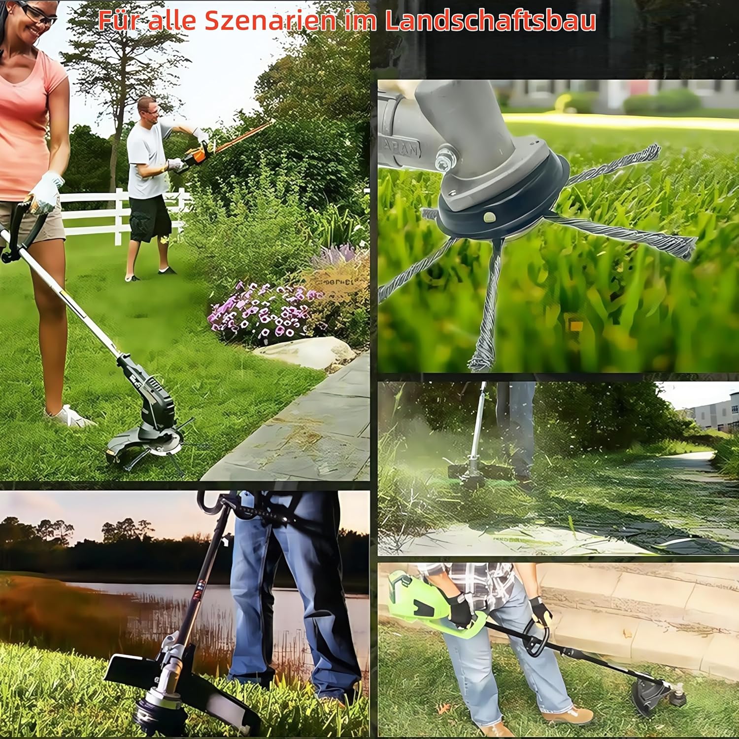 Professional Weed Brush Stainless Steel 150-230 mm Wire Milling Head for Brush Cutter, Steel Wire Grass Trimmer Head Brush Cutting, Efficient Moss Removal in the Garden (230 mm - orifice25.4 mm
