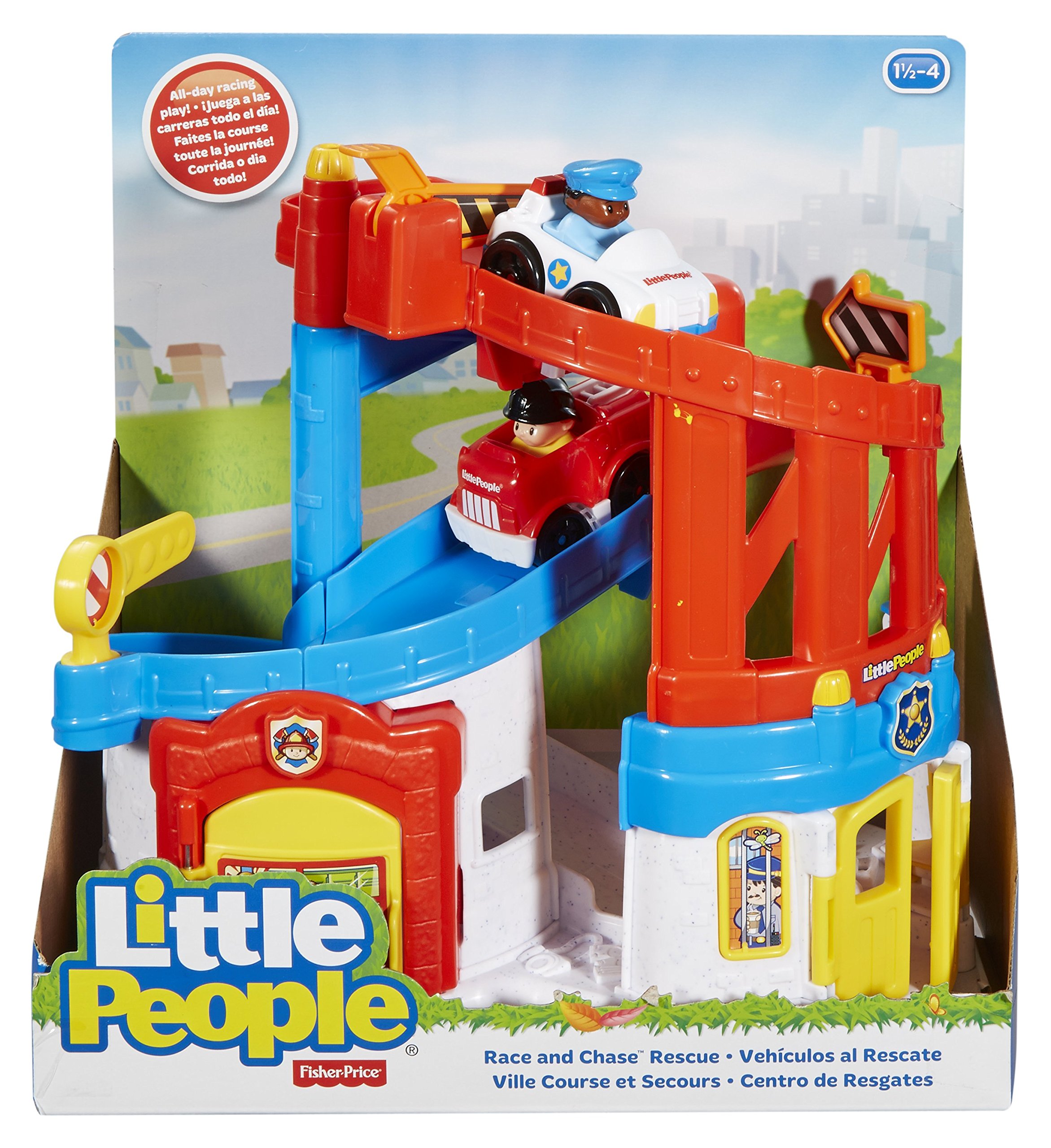 Mattel Fisher-Price DFP26 - Little People 2-in-1 Einsatzzentrale