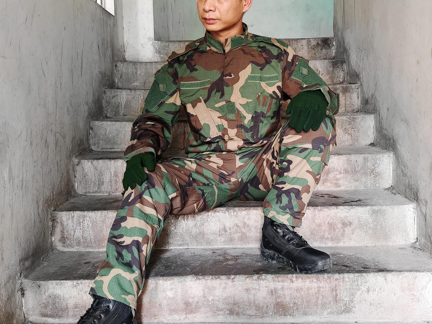 Camisa Verde Militar Hombre Outfit Outfit Camisa Verde Militar