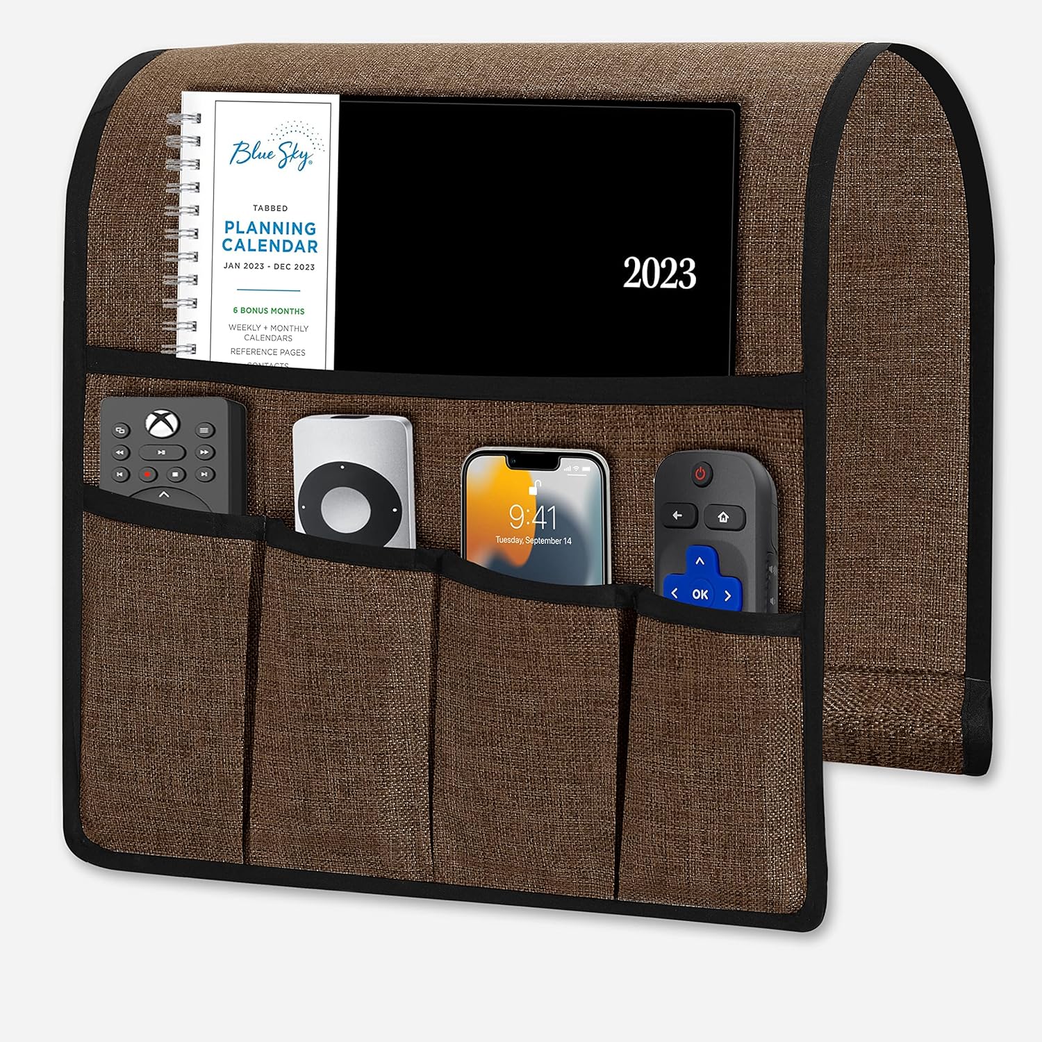 Recliner Organizer with 5 Pockets Armchair Caddy Remote