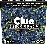 Hasbro Clue Conspiracy Board Game: Secret Role Murder Mystery Strategy for Adults & Teens, 4-10 Players Ages 14+