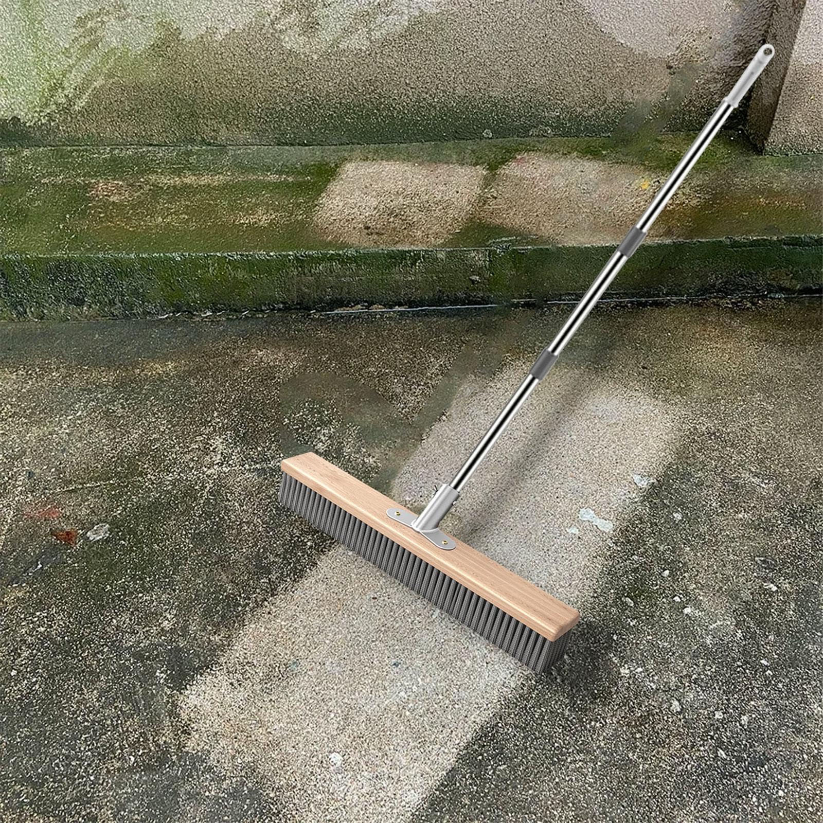 Cepillo de Alambre de Acero Inoxidable, Cerdas Metálicas, Fregador de Suelos, Removedor, Cepillo Limpiador de Juntas, Escoba para Exteriores para El P, 50cm