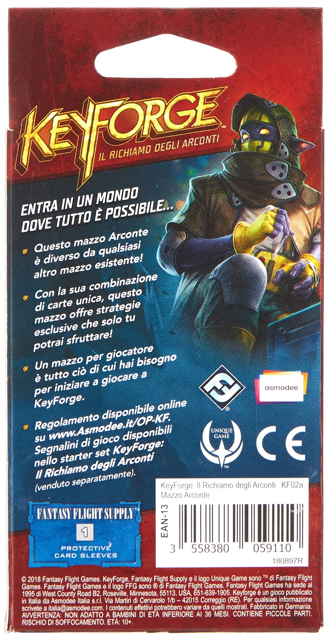 Asmodee- Keyforge Call of the Archons - Card Game Deck, Red, 10601, small - Image 2