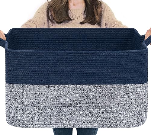 Miniatura 30 de Goodpick Contenedores de almacenamiento en forma de cubo – Cestas de estante para toallas, libros y ropa, contenedores de almacenamiento de armario