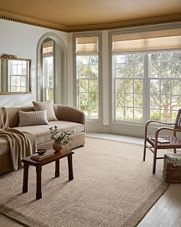 Loloi Magnolia Home Henley Ivory/Brown 2'-6" x 7'-6" Runner Rug