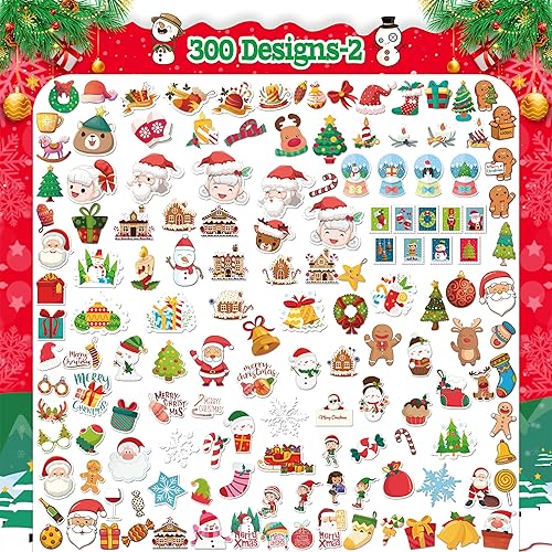 Miniatura 10 de LINAYE 300 calcomanías de Halloween que no se repiten, impermeables, de vinilo adhesivo, paquete de calcomanías de Halloween para niños, regalos de