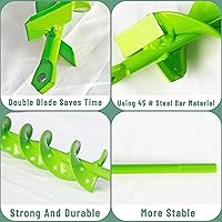 Vista 3 de Broca de taladro de 1.6 x 23 pulgadas para plantar jardín taladro en espiral broca para plantar bulbos (verde manzana)