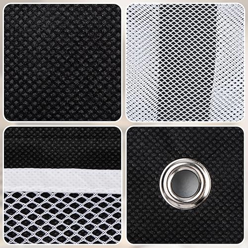 Miniatura 7 de Organizadores de zapatos colgantes para cama con 3 ganchos, 4 bolsillos de malla para colgar en la mesita de noche, bolsillos de almacenamiento