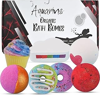 AQUARINS Bath Bombs - Birthday Gifts for Her - 7 Bath Bombs Gift Sets for Women - Bath Bombs for Girls - Haloween Gifts - Bath Bombs for Women Gifts - Presents for Women