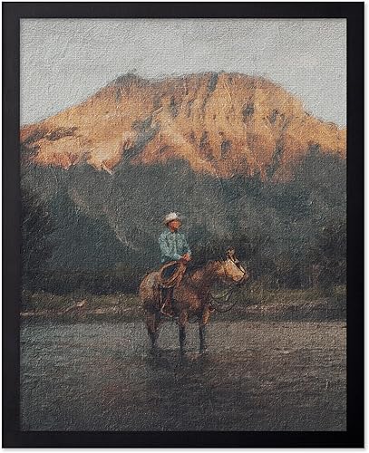 Miniatura 56 de Poster Master Póster vintage de paisaje – Póster de vaquero – Arte del Oeste – Diseño de pared del salvaje oeste – Regalo para hombres y mujeres –