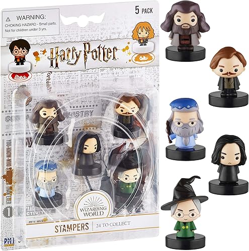 PMI - Juego de 5 sellos autoentintados de Harry Potter  Regalos de Harry Potter, coleccionables, decoración de fiestas, adornos para tartas  Remus