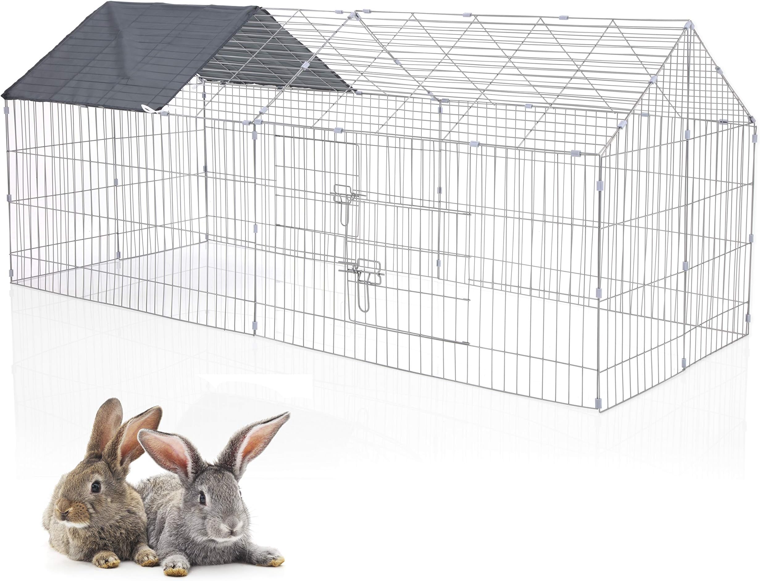 Rabbit Run Playpen Rectangular with Pitched Roof 180cm Long 13 Sizes by Cozy Pet FREE Sun Shade Guinea Pig Pen Dog Puppy Cage Ferret Play Pen RR10