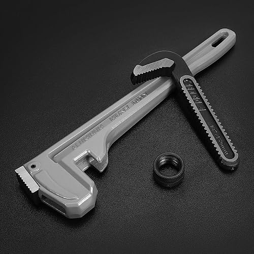 Miniatura 31 de DURATECH Llave de tubo recta de aluminio resistente de 36 pulgadas, llave de fontanería ajustable, forjada por gota, exceder el estándar GGG