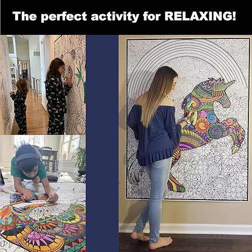 Miniatura 8 de Debbie Lynn  El póster original jumbo para colorear. Enorme formato de 48 x 63 pulgadas, el más grande del mercado. Elige entre 12 grandes diseños