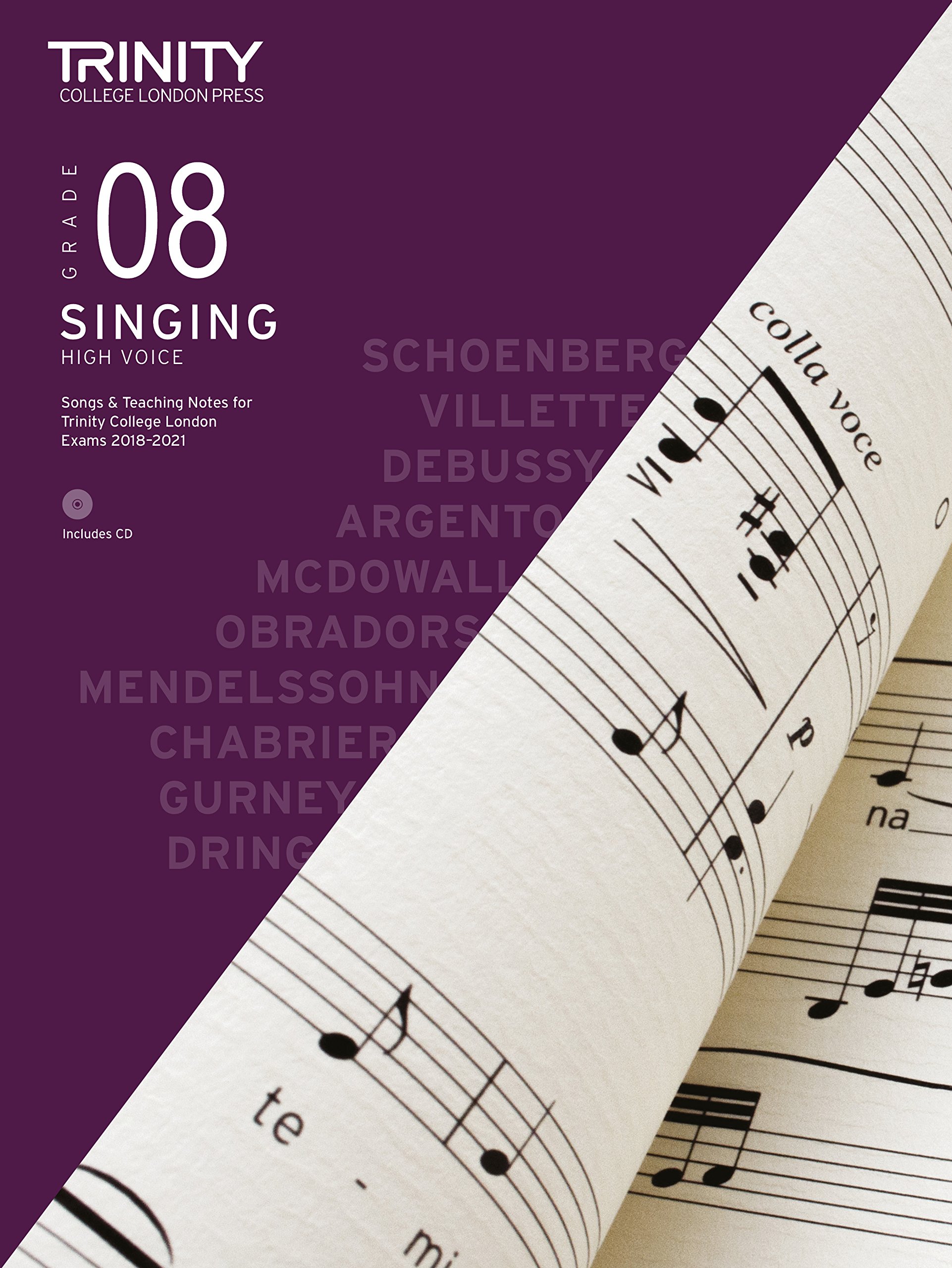 Trinity College London Singing 2018-2021 Grade 8 (High Voice)
