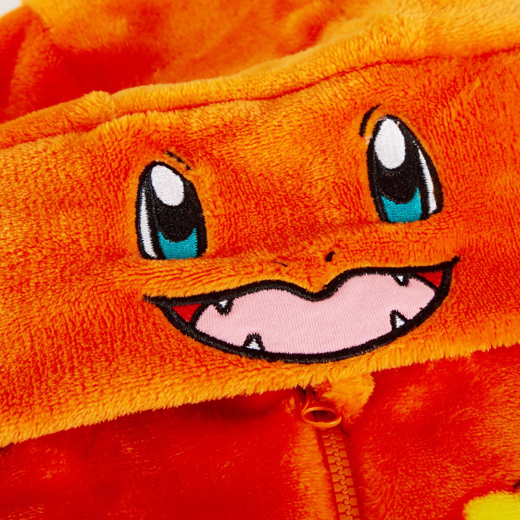 Pokémon Mono Niños Niñas Disfraz Todo en Uno Pijama con Capucha 3D de Forro Polar con Cremallera Loungewear