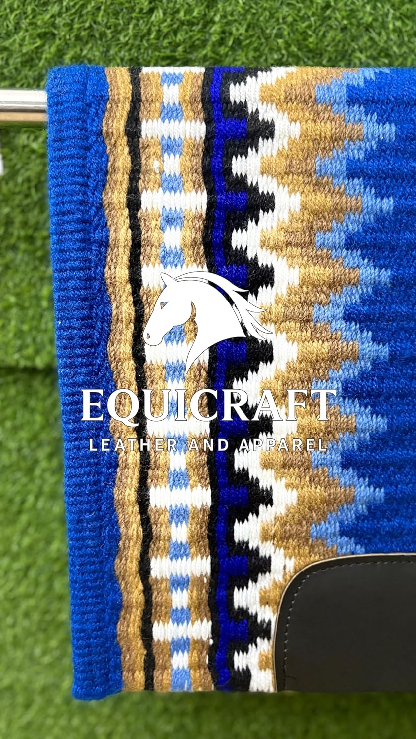 Handmade Western Show Saddle Blanket | Genuine New Zealand Wool Pad | Custom Equestrian Gear AM-267