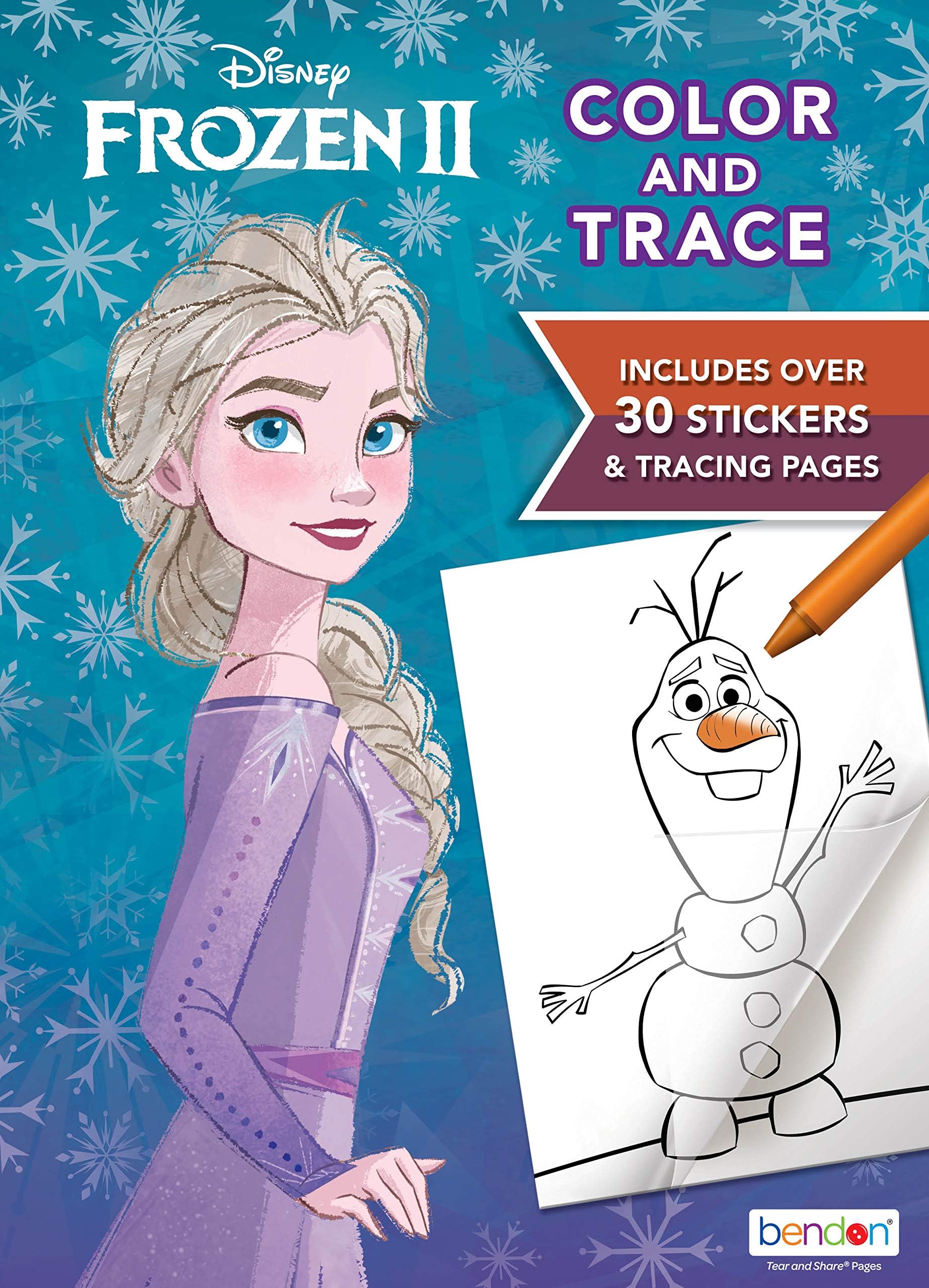 D Frozen 2 Color and Trace / Trace and Learn