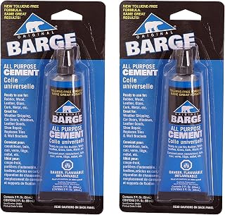 Barge All-Purpose TF Cement Rubber, Leather, Wood, Glass, Metal Glue 2 oz (Тwо Расk)