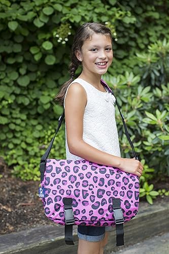 Miniatura 8 de Wildkin Jumpstart Bolso de mensajero, Leopardo rosa, talla única , Pink Leopard
