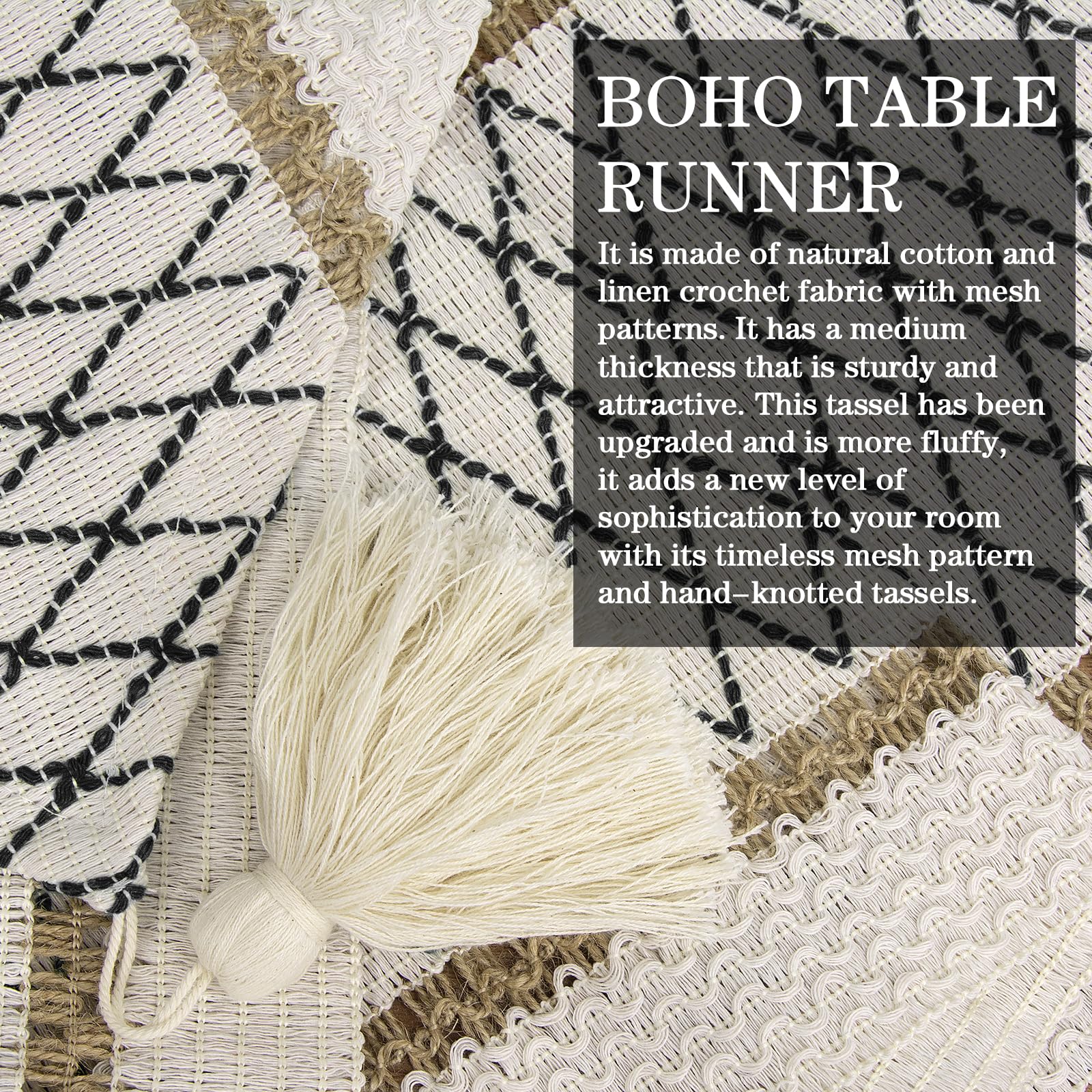 Amazon.com: yuboo Boho Table Runner 90 Inches Triangular End